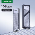 UGREEN M.2 NVMe SATA SSD Enclosure Adapter, Dual Protocol 10Gbps USB 3.2 Gen2, USB C External Enclosure Supports M and B&M Keys and Size 2230 /2242 /2260 /2280 SSDs. 