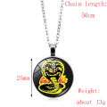 3 Anime Cobra Kai Necklaces Daniel LaRusso Movie Karate Kid Cosplay Prop Necklace Pendant Men and Women Jewelry Gifts. 