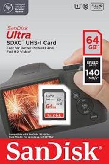 Ultra SDXC UHS-I 140MB/s Memory Card – 64GB