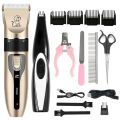 transparent bag Professional Cat Dog Hair Clipper Grooming Kit Rechargeable Pet Hair Trimmer Shaver Set Animals Hair Cutting Machine Low-Noise. 