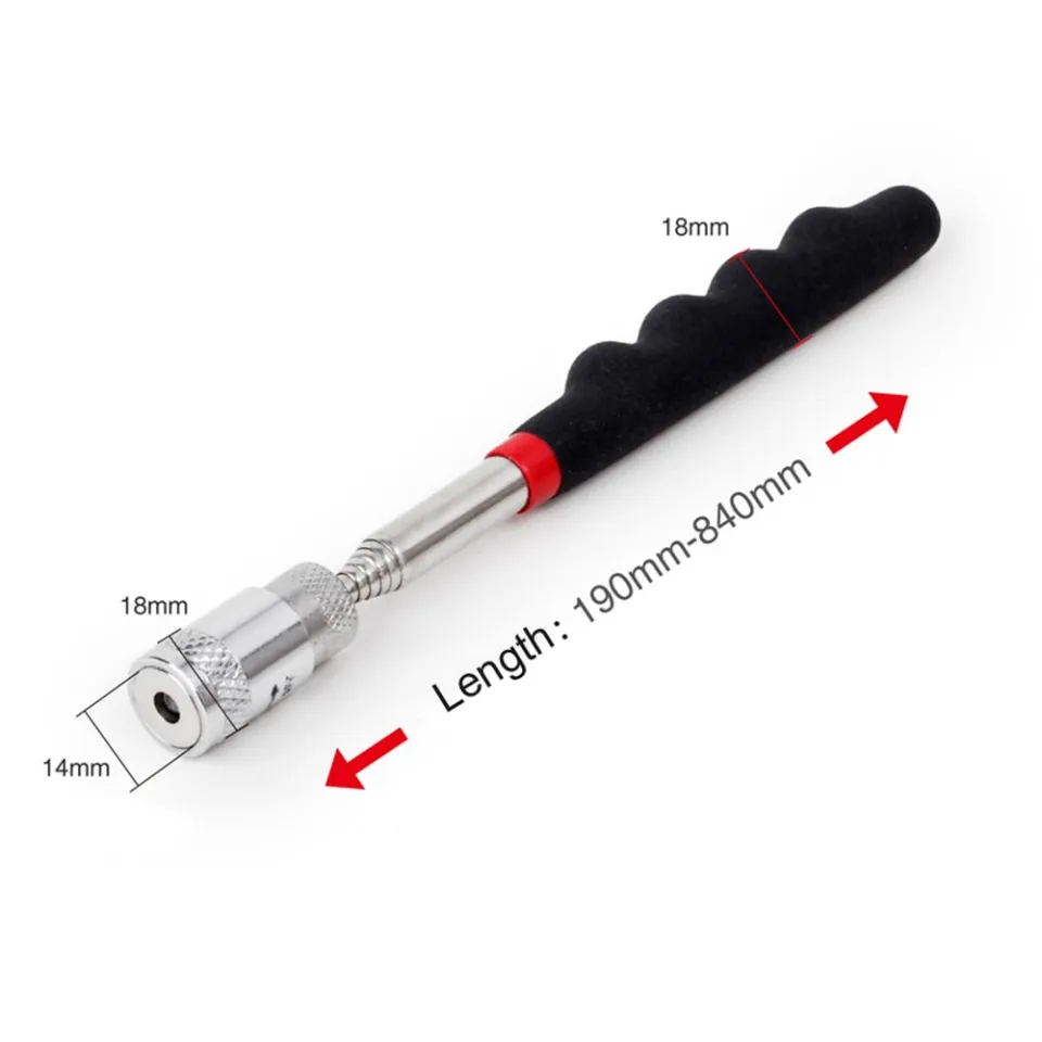 12 Pieces Telescoping Magnet Pickup Tools In 2 Lb Magnetic Stick Gadget With Pocket Clip Magnet Tool To Retrieve Screws Nuts Pins For Men Birthday, Father's Day, Valentine's Day