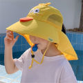 Brim UV Protection Boys Girls Cap Children Outdoor Beach Sun Hats Cartoon Fisherman Caps Summer Baby Bucket Hat Wide. 