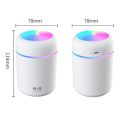 300ml USB Cool Mist Maker Air Humidifier USB Cool Mist Sprayer Portable 300ml Electric Air Humidifier Aroma Oil Diffuser with Colorful Night Light for Home Car. 