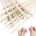 12pcs Orange Sticks for Nails 4.5 Inch - Wooden Cuticle Pusher & Remover Set - Non-Toxic, Skin-Safe - Wood Tools for Manicure & Pedicure - Disposable Set for Home & Salon - Won't Break Easily. 