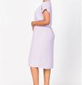 Front Cross Flap Detail Dress Women's Casual Midi Dress Short Sleeve V-Neck A-Line Dress. 