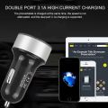 Durable Car Charger Car Accessories Dual Usb Qc 3.0 For Mobile Phones Car Charger Adapter Led Voltmeter Cigarette Lighter. 