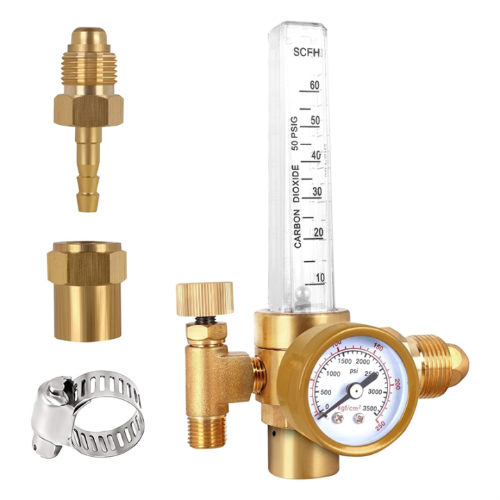 Argon Mig Tig Flow Meter Gas Regulator Gauge Welding Weld for MIG ...