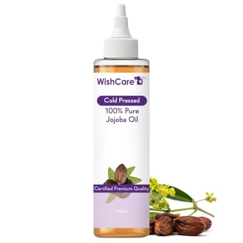WishCare® Pure Cold Pressed Natural Unrefined Jojoba Oil - Moisturizer for Skin, Hair and Nails - 100 Ml(FROM INDIA)JEZ