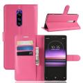 For Sony Xperia 1 Premium Leather Flip Cover Wallet Phone Case. 