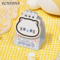 Mini Desk Calendar Compact Cartoon Desk Calendar Cute Kawaii Design for Daily Organization Portable Space-saving Planner. 