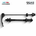 Bicycle Hub Axle Quick Release Front and Rear Alloy Complete Black Finish Quick-Release Axle Bicycle Accessories. 