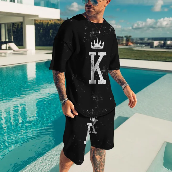 2022%20New%20Summer%20Men's%20Set%20Casual%20Wear%20Men's%20T-shirt%20+%20Shorts%20Sports%20Suit%20Spades%20A%20Personality%20Fashion%20Trend%20Creative%203D%20-%20Image%202