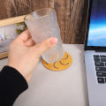 【Miga Plaza】9*9CM Wooden Cartoon Insulation Anti-heat Pad Table Mat Non-slip Pot Mat Creative Cute Bowl Tea Coaster Placemat. 