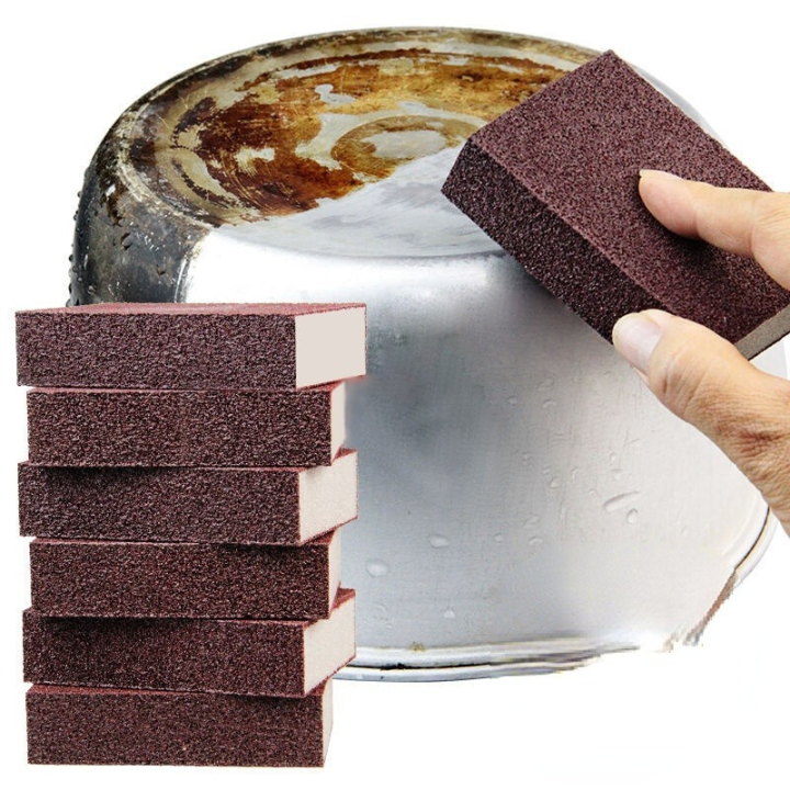 High-density Emery Kitchen Sponge Cleaning Pot Bottom Rust Cleaning ...