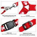 Adjustable Small Dog Cat Harness Leash Vest Puppy Collar. 
