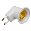 220V lamp Holder E27 LED Light Adapter Practical White Light Socket To EU Plug Holder Adapter Converter ON/OFF For Bulb Lamp. 