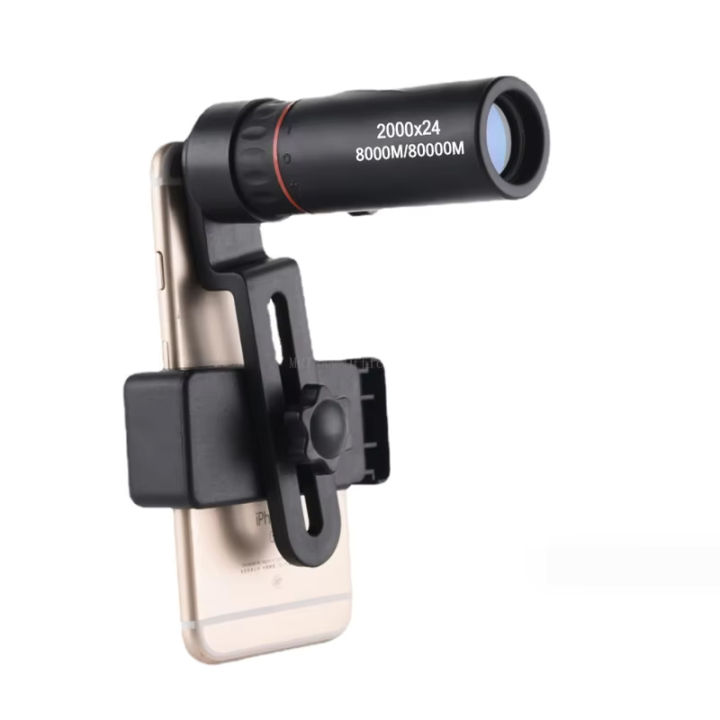 Mobile Phone Zoom Lenses Pocket Monocular Telescope for Adults, 30 x 25 HD, Waterproof, Portable Mini Monocular Telescope for Bird watching Sporting Events Hiking Camping Sightseeing 2000 X 25