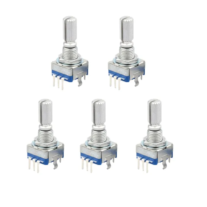 5PCS%205Pin%20with%20Push%20Button%2020%20Position%20Digital%20Potentiometer%20Coding%20Switch%20Rotary%20Encoder%20EC11%20-%20Image%209