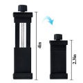 Phone Holder/Vertical and Horizontal Tripod Mount Adapter Rotatable Bracket with 1/4 Inch Screw Hole/Adjustable Clip. 