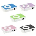 PLASTIC MP3 WITH HANDSFREE AND CABLE  stylish design Sport Mirror Portable MP3 player Mini. 