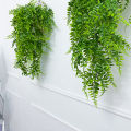 80CM Simulation Persian Grass Vines Artificial Green Plant Hanging Fern Living Room Coffee Shop Garden Office Decoration. 