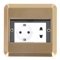 Embedded Floor Socket AC250V Wide Application PC Floor Outlet Full Sealed Inner Flame Retardant for Offices. 