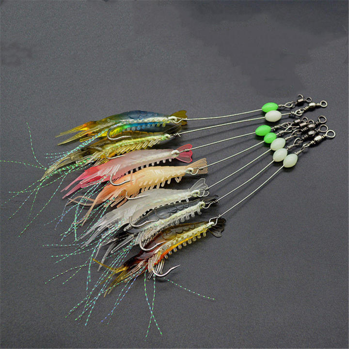 Fishing%20Lures%20Mixed%20Color%20Artificial%20Shrimp%20Bait%208cm%205g%20Silicone%20Shrimp%20Fishing%20Lure%20Luminous%20Soft%20-%20Image%202