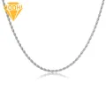 Male Necklace Men's 3mm Hip Hop Twist Chain Choker Necklace Trendy Alloy Jewelry for Stylish Men Fashion Accessory Exquisite Men Necklace. 