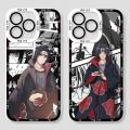 Phone Case For iphone 11 12 13 14 Pro Max 12 13 Mini 14 Plus Casing Angel Eyes Anime NARUTO Itachi Soft Clear Back Cover Silicone Lens Protection TPU Square Transparent Shockproof. 