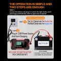 12V Le-ad A-cid Car Battery Charger Vehicle Car Pulse Maintenance Charger Auto Temperature Detection Pulse Repair Charger LCD Screen. 