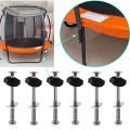 Trampoline Screws Kits, 12Pcs Galvanized Steel Trampoline Screws Fixing Accessories for Trampoline Assembly Replacement. 