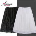 Ladies Underskirt Black & White Poplin Knee Length S | M | L | XL | XXL. 