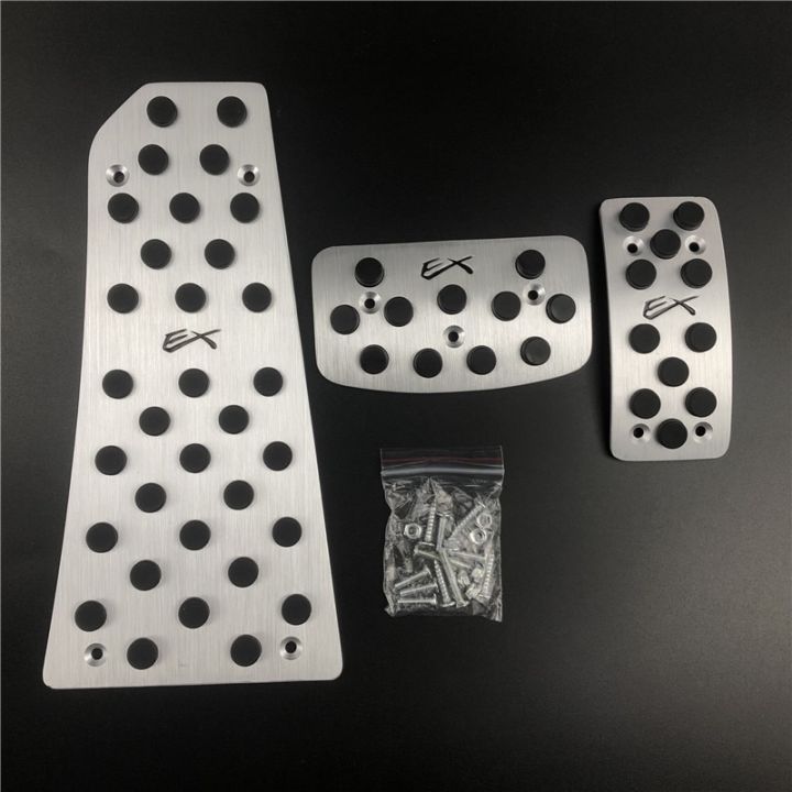 car Accelerator Gas Brake pedal Clutch Pedal car styling fit For Mitsubishi Outlander ASX PAJERO LANCER EX Evolution Grandis-（for Outlander EX 3PC）