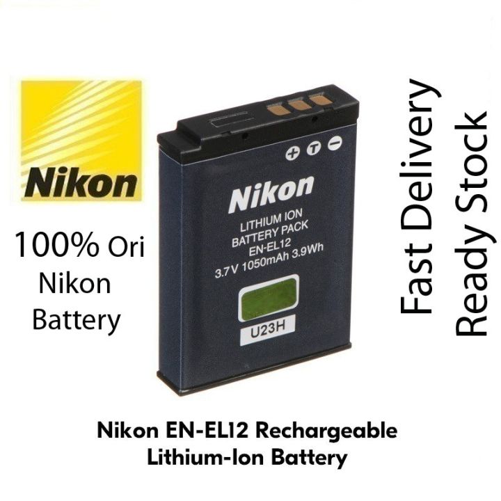 Nikon EN-EL12 Battery 3.7V 1050mAh