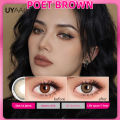 👍 UYAAI 2Pcs Contact Lenses For Eyes Color Mermaid Series Fashion Blue Contact Lenses Yearly Green Eyes Makeup Beauty Gray Eyes. 