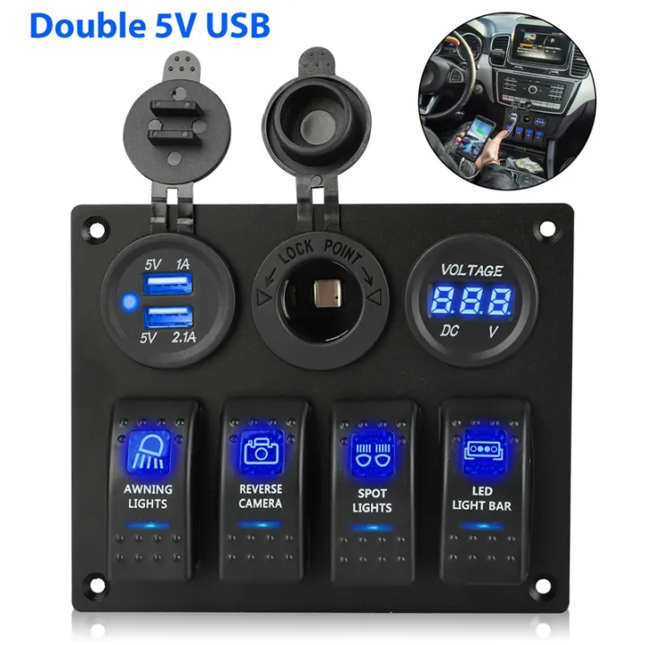12-24V%204%20Gang%20Toggle%20Blue%20LED%20Rocker%20Switch%20Panel%20Circuit%20Breaker%20Waterproof%20for%20Car%20Marine%20Boat%20-%20Image%204