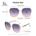 LouisWill Women Sunglasses Fashion Summer Large Frame Sunglasses UV400 Sunglasses Sunscreen UV Resistant Lightweight Travel Glasses Sunglasses. 