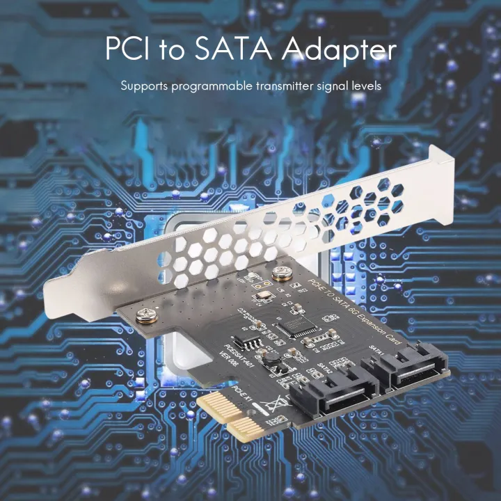 PCIe%20PCI%20Express%20to%20SATA3.0%202-Port%20SATA%20III%206G%20Expansion%20Controller%20Card%20Adapter%20-%20Image%202
