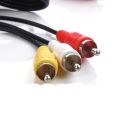 1.5m 3 RCA Male to 3 RCA Male Composite Audio Video AV Cable Plug 3X RCA  Av To Av Composite Audio Video. 