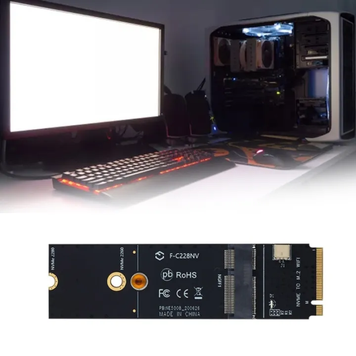 Wireless To Nvme Adapter For Lap Computer M-Key To Ae Key Or Ekey ...