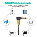 Gold plated 3.5mm To 2.5mm Jack Aux Cable For AKG Bose JBL Headphone Laptop Cell Phone Audio Socket Connector 3.5 2.5 mm Adapter. 