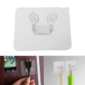 Strong Adhesive Hook Power Plug Socket Hanger Holder Wall Self Sticky Hooks Multi-function Storage. 