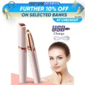 Rechargeable Women's Portable Safe Rechargeable Painless Eyebrow Trimmer Facial Hair Remover. 