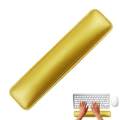 Luxury PC Laptop PU Leather Wrist Rest With Meomery Foam For Standard Keyboards. 