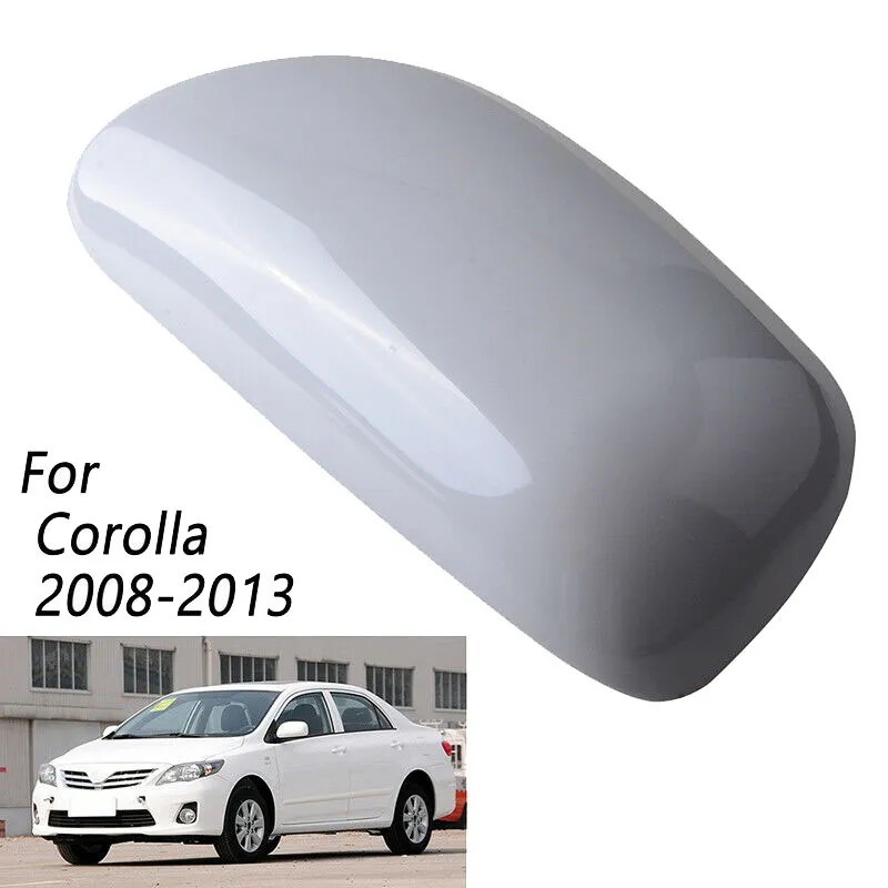Gray Left Driver Side Rearview Mirror Cap Cover For Toyota Corolla 2007-2013 – Clip-On Replacement