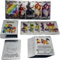 pokemon cards golden 11-110PCS Pokemon Gold Pikachu Cards Box Spanish/English/French Foil Gold Silve Cards Metalicas Charizard Vmax Gx Game CardParty Games Crafts. 