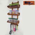Spice/herbs Rack Wooden Wall Mount kitchen organizer and storage Containers items shelf accessories. 
