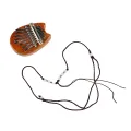 Mini Kalimba Professional Compact Gift Unique Shape Easy To Play Mini Thumb Piano with Lanyard for Collection for Beginner. 
