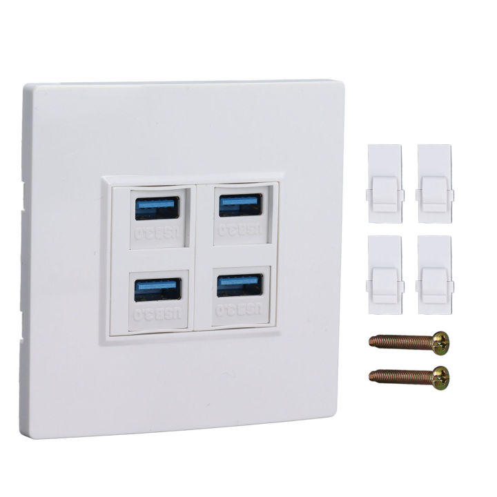 4%20Port%20Outlet%20Wall%20Plate%20Ethernet%20Wall%20Plate%20Compatibility%20for%20Office%20-%20Image%202