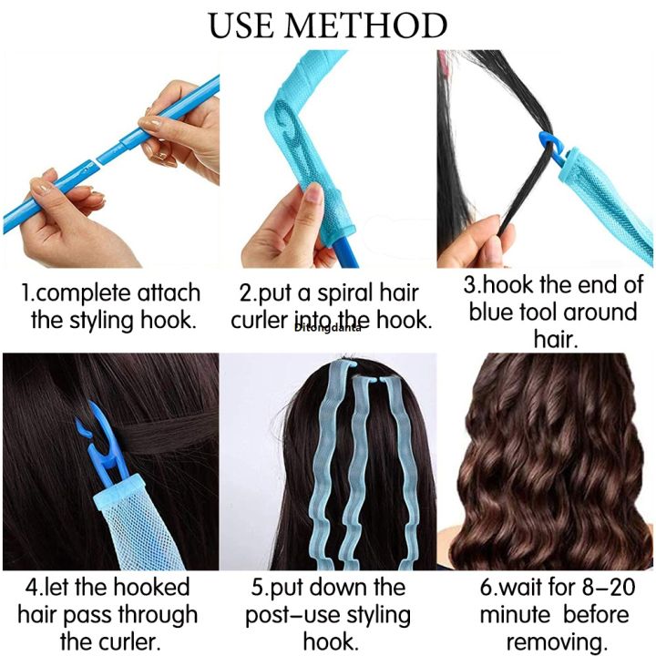 Tools Beauty Spiral Curling Iron Magic Pieces 12 Curling Iron No Heat Wave No Heat Female Soft Evening Perm Curling Hair Styling